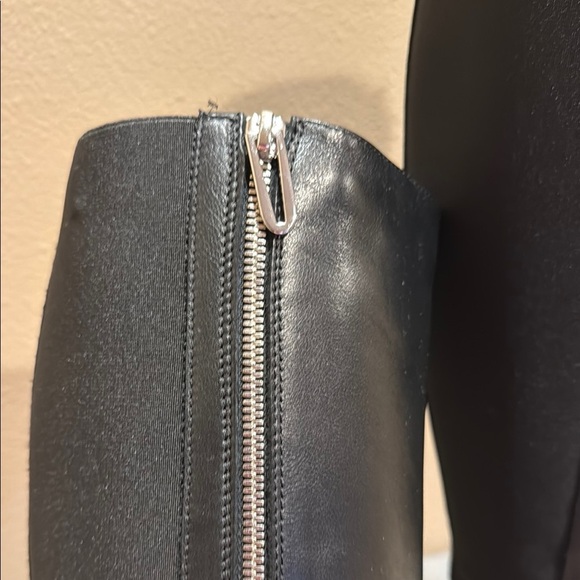 Aquatalia Ocala Italian Leather Weatherproof Elegant Black Riding Boots - Picture 8 of 14